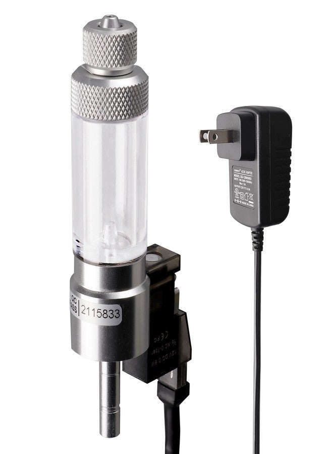 Clscea CO2 Bubble Counter with Solenoid Valve and Check Valve for CO2 Generator Regulator Planted Aquarium Quick-Plug Connection - Image 1